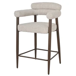 DÉJA Barstoel Lidingö Beige/Walnoot