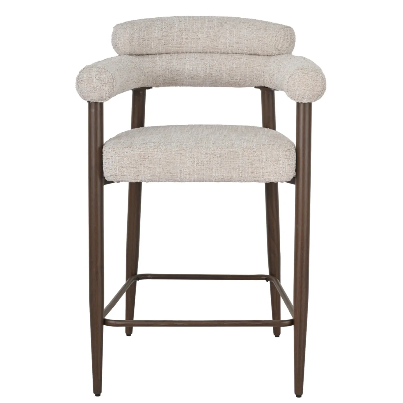 DÉJA Barstoel Lidingö Beige/Walnoot
