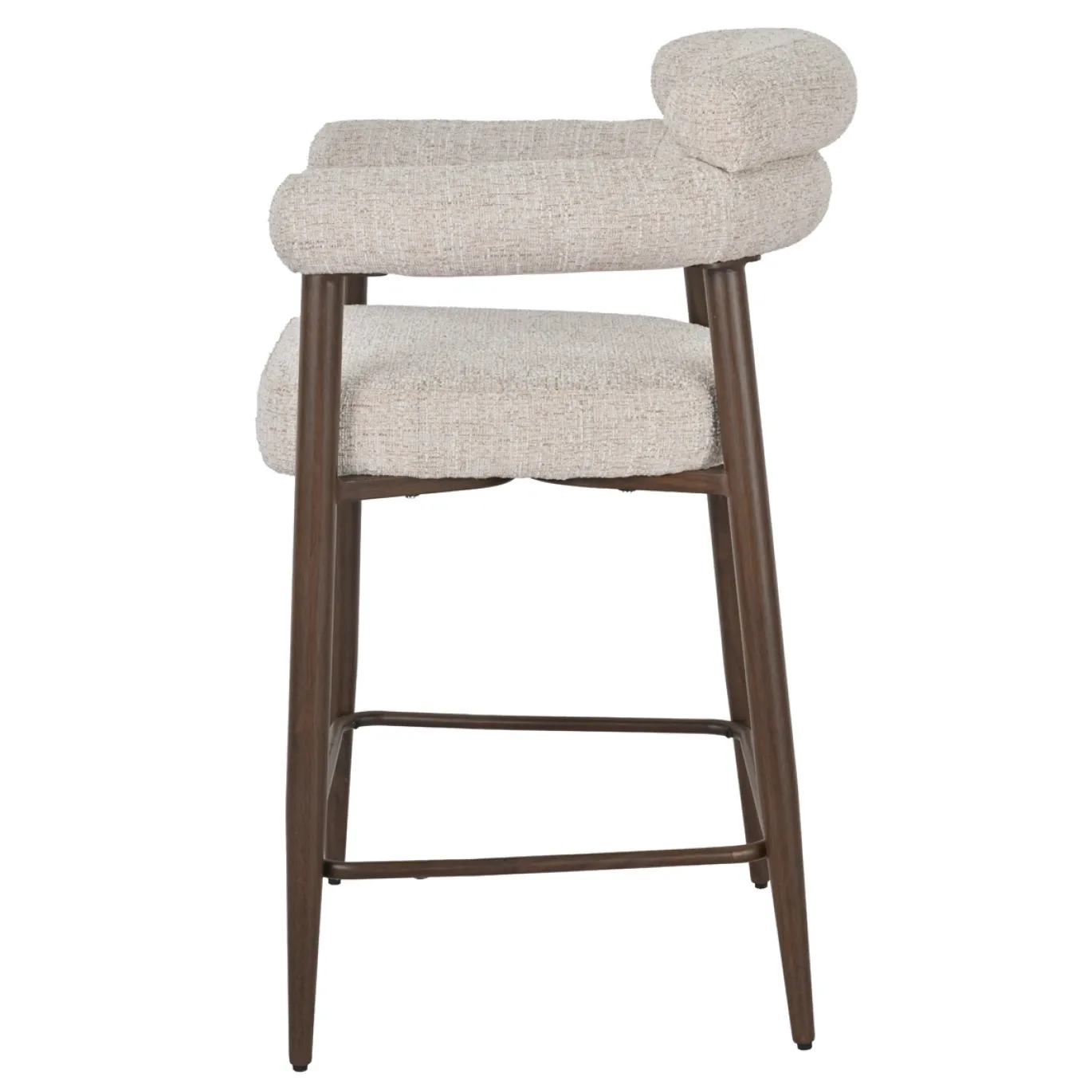 DÉJA Barstoel Lidingö Beige/Walnoot