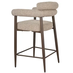 DÉJA Barstoel Lidingö Taupe/Walnoot