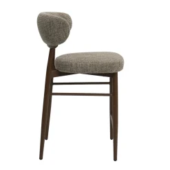 DÉJA Barstoel Milan Taupe/Walnoot