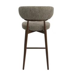 DÉJA Barstoel Milan Taupe/Walnoot