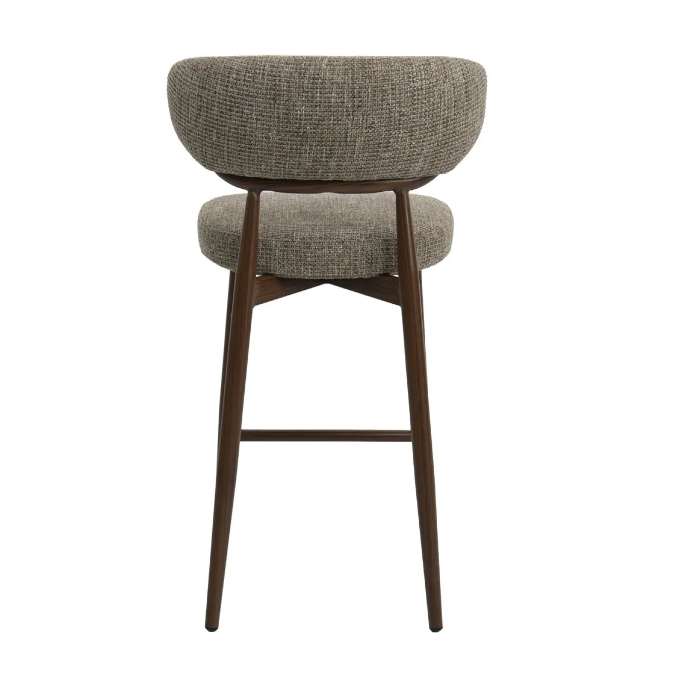 DÉJA Barstoel Milan Taupe/Walnoot