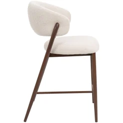 DÉJA Barstoel Skive Beige/Walnoot