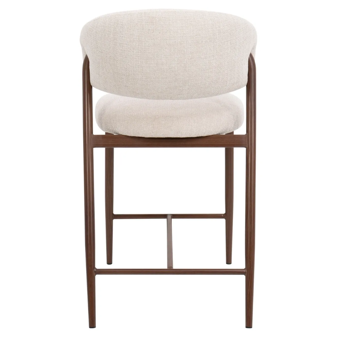DÉJA Barstoel Skive Beige/Walnoot