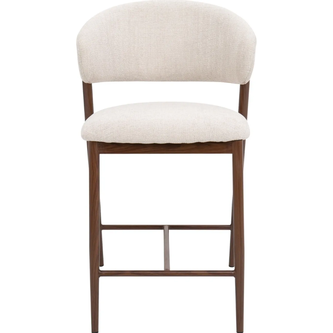 DÉJA Barstoel Skive Beige/Walnoot