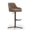 DÉJA Barstoel Tulip Supreme Cross Draaibaar Donkerbruin/Anodic Brown Isoldo