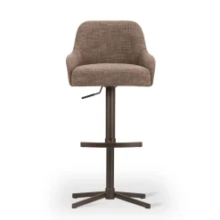 DÉJA Barstoel Tulip Supreme Cross Draaibaar Donkerbruin/Anodic Brown Isoldo