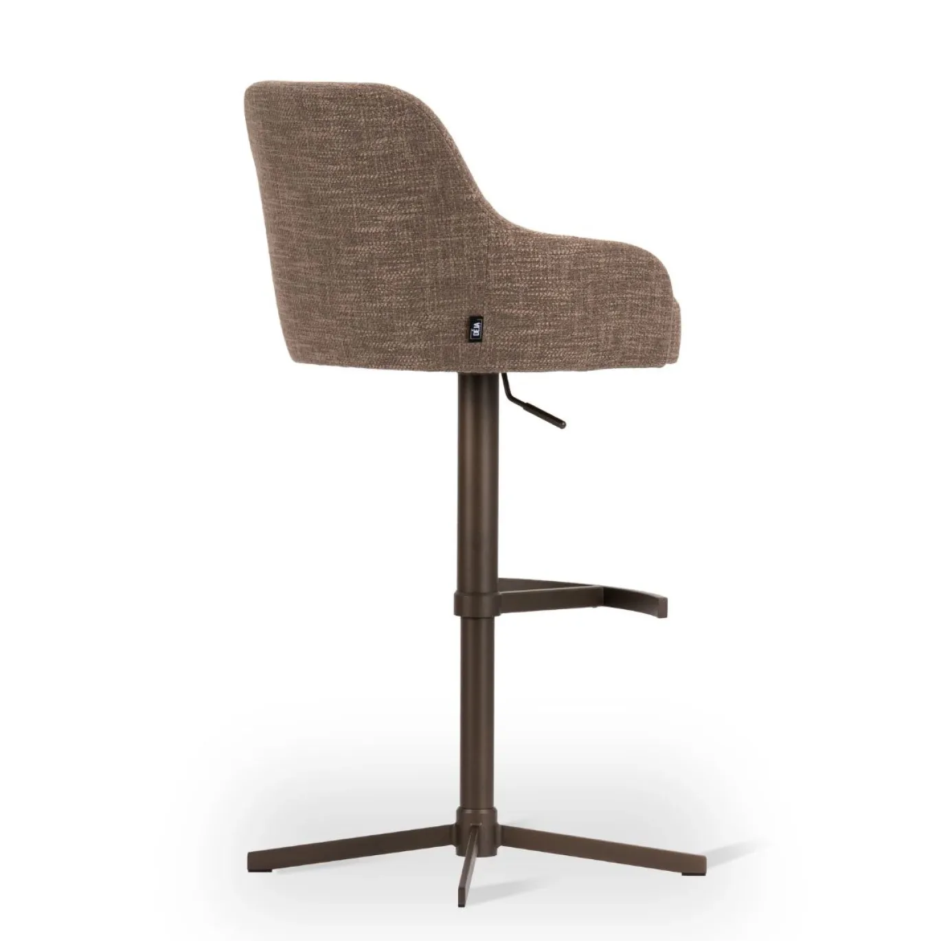 DÉJA Barstoel Tulip Supreme Cross Draaibaar Donkerbruin/Anodic Brown Isoldo