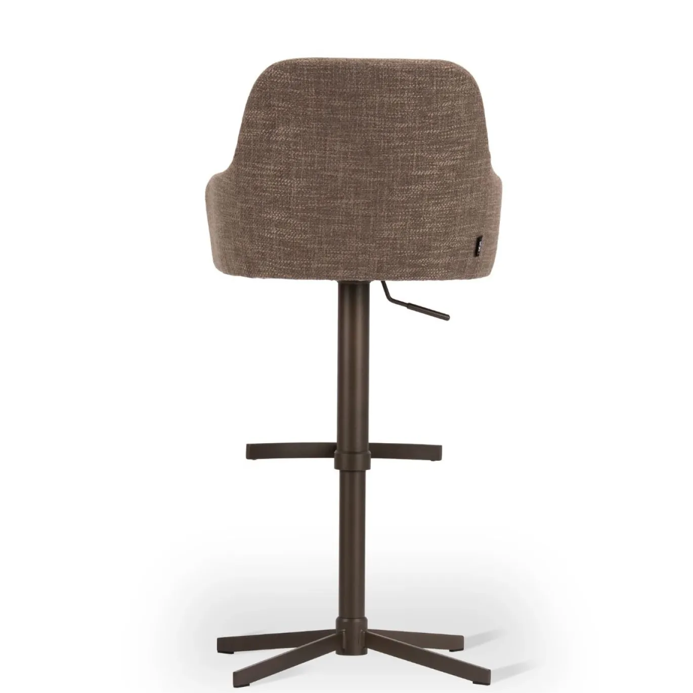DÉJA Barstoel Tulip Supreme Cross Draaibaar Donkerbruin/Anodic Brown Isoldo