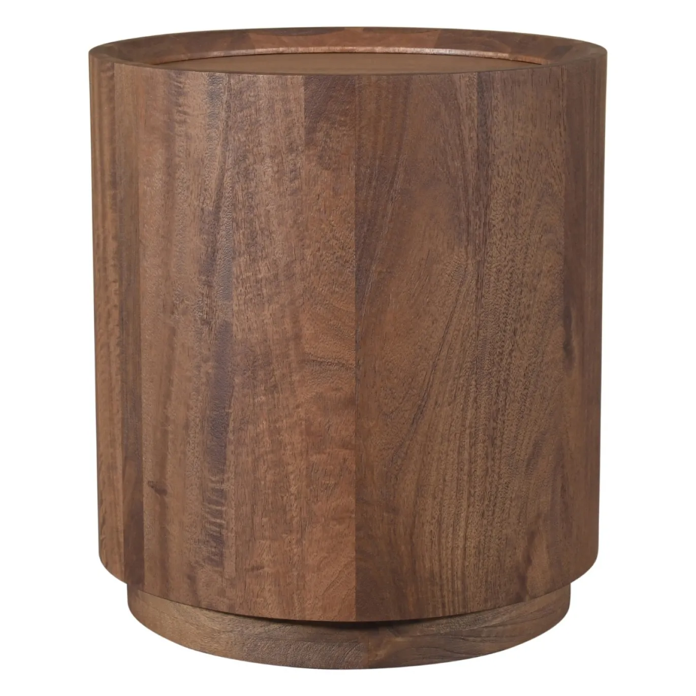 DÉJA Bijzettafel Amber Walnoot Rond 45cm