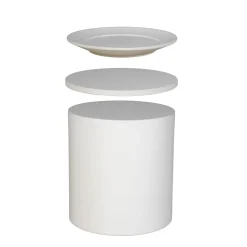 DÉJA Bijzettafel Byske Beige Rond 40cm