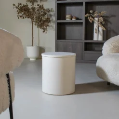 DÉJA Bijzettafel Byske Beige Rond 40cm