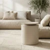 DÉJA Bijzettafel Byske Beige Rond 40cm Outdoor