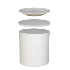 DÉJA Bijzettafel Byske Beige Rond 40cm Outdoor
