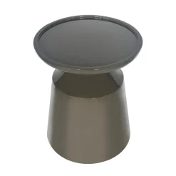DÉJA Bijzettafel Fjell Glossy Kaki Groen Rond 40cm