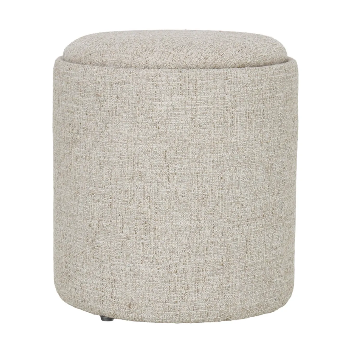DÉJA Bijzettafel Zara Beige/Naturel Rond met Opbergruimte 40cm