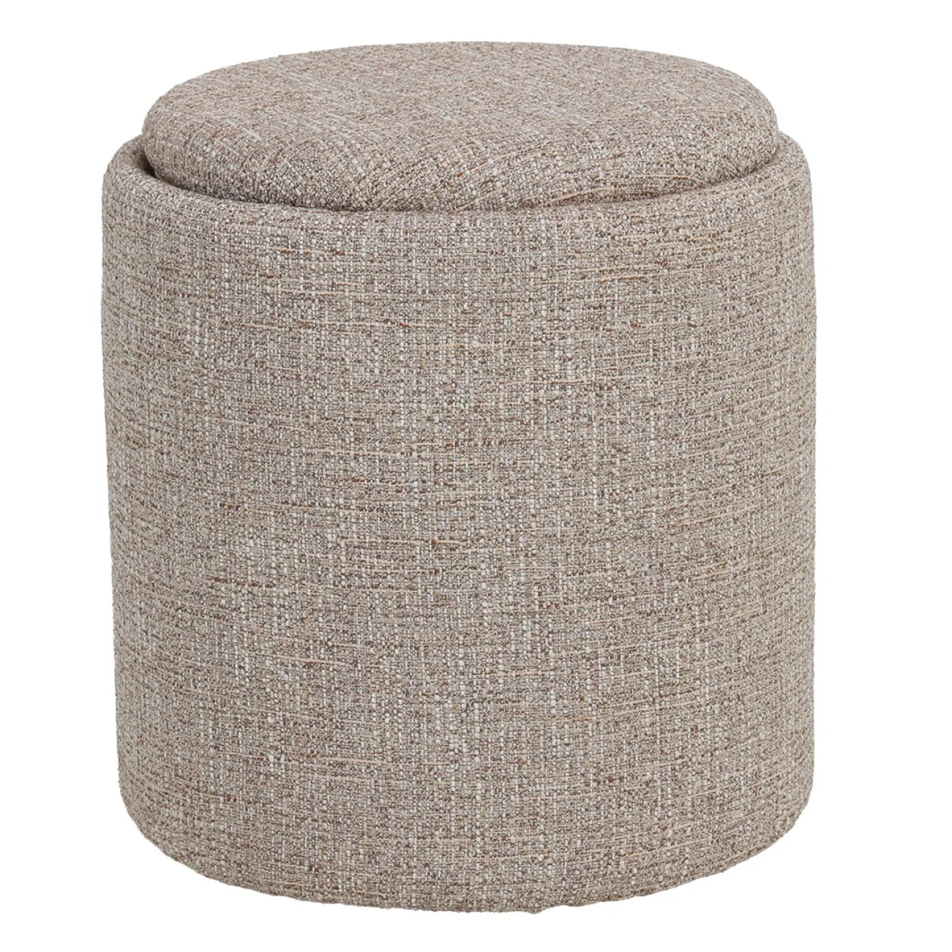 DÉJA Bijzettafel Zara Taupe/Naturel Rond met Opbergruimte 40cm