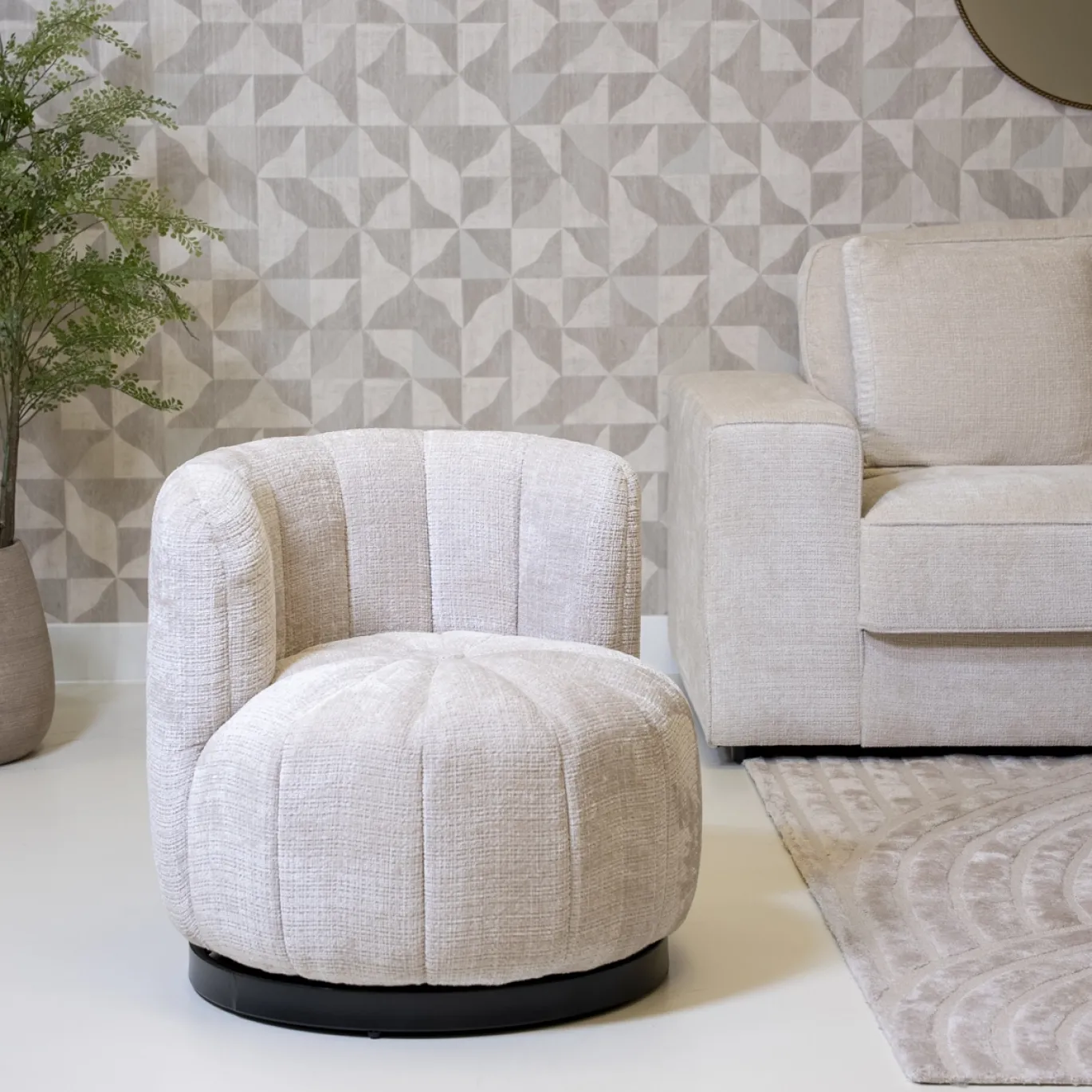 DÉJA Draaifauteuil Joyce Beige