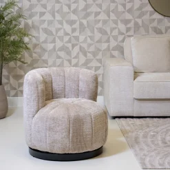 DÉJA Draaifauteuil Joyce Taupe
