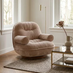 DÉJA Draaifauteuil Melbu Beige
