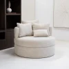 DÉJA Draaifauteuil Miles Beige Rond