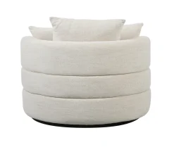 DÉJA Draaifauteuil Miles Beige Rond
