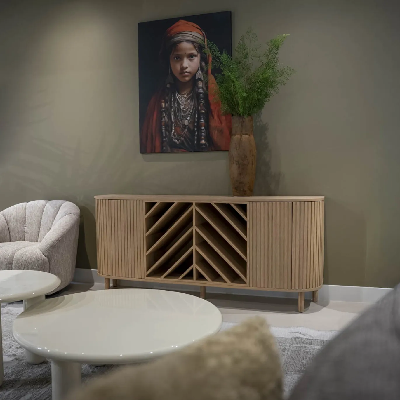 DÉJA Dressoir Acuna Naturel Eiken 180cm