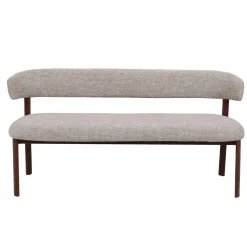 DÉJA Eetkamerbank Alamo Beige/Walnoot 160cm