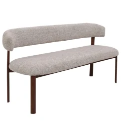 DÉJA Eetkamerbank Alamo Beige/Walnoot 160cm