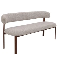 DÉJA Eetkamerbank Alamo Beige/Walnoot 180cm