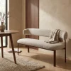 DÉJA Eetkamerbank Alamo Beige/Walnoot 200cm