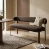 DÉJA Eetkamerbank Alamo Taupe/Walnoot 160cm