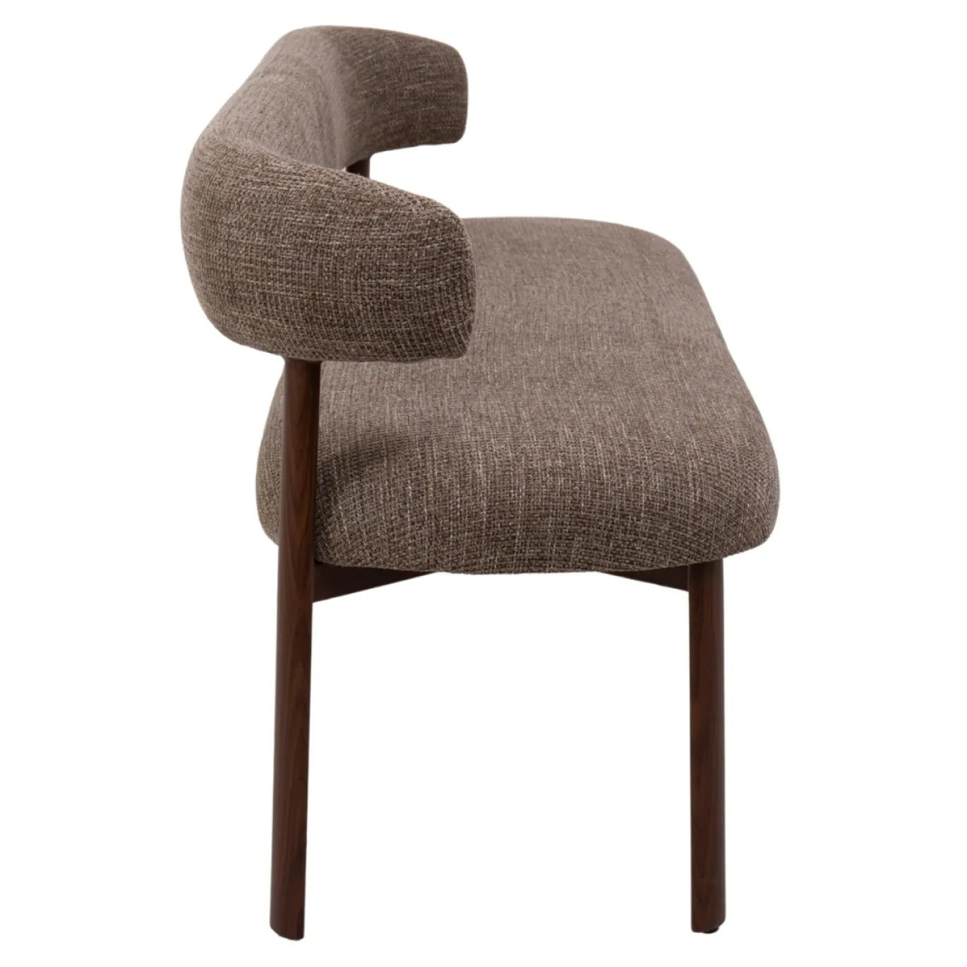 DÉJA Eetkamerbank Alamo Taupe/Walnoot 160cm