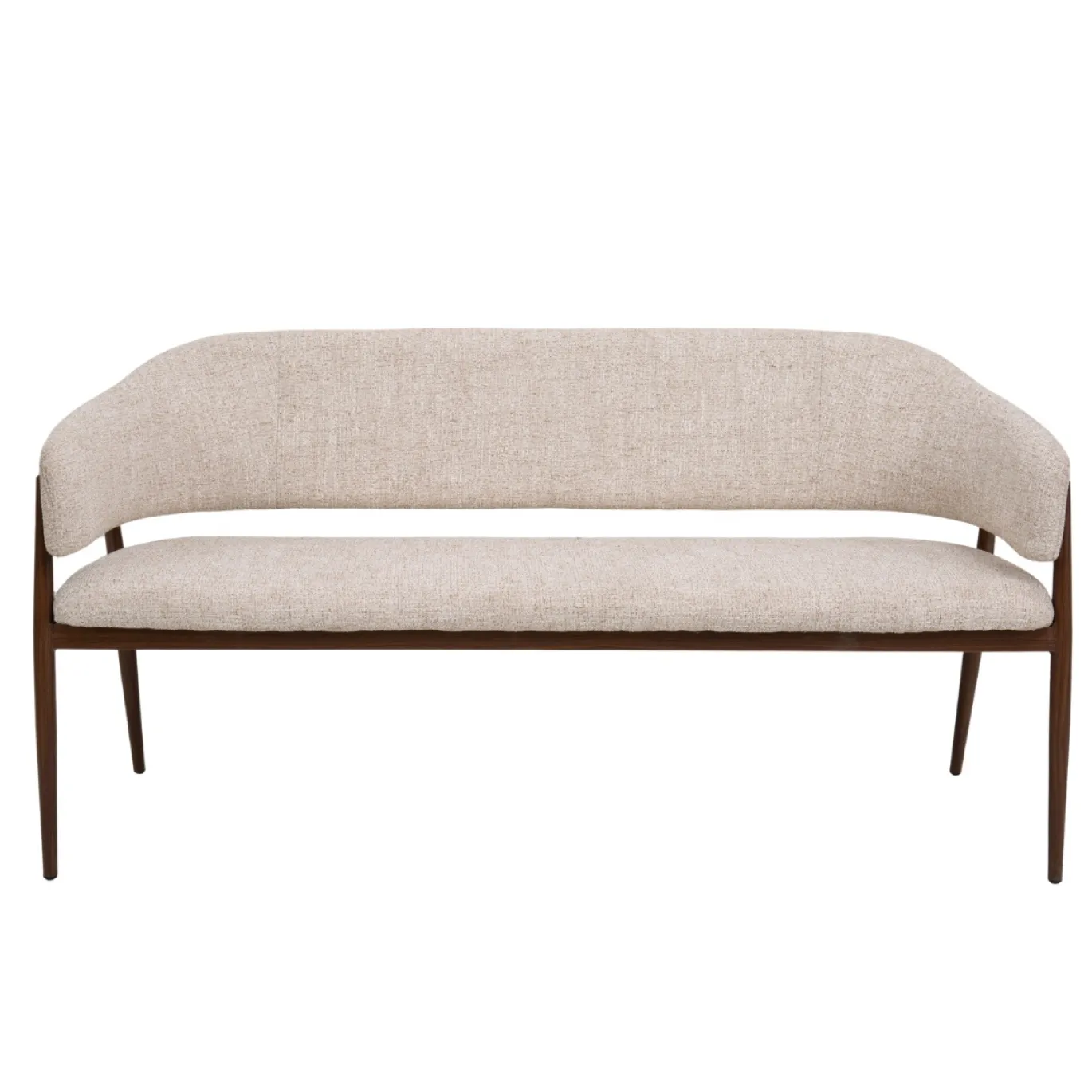 DÉJA Eetkamerbank Dénia Beige/Walnoot 180cm