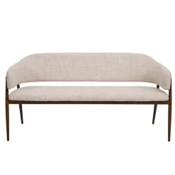 DÉJA Eetkamerbank Dénia Beige/Walnoot 160cm