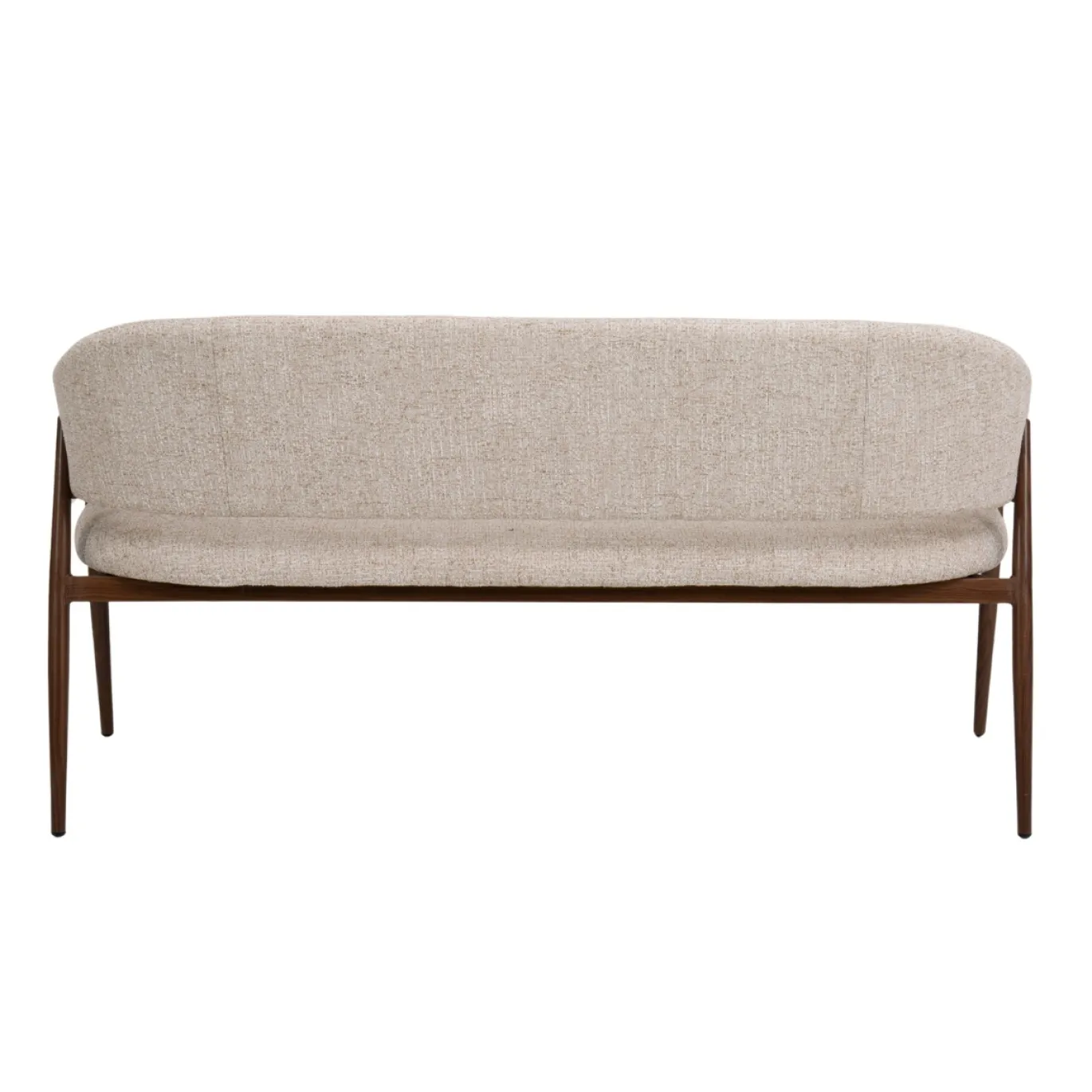 DÉJA Eetkamerbank Dénia Beige/Walnoot 160cm