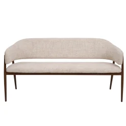 DÉJA Eetkamerbank Dénia Beige/Walnoot 200cm