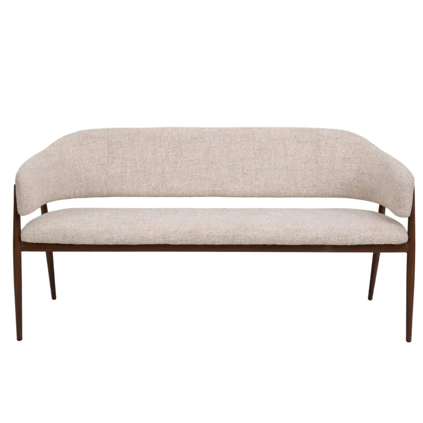 DÉJA Eetkamerbank Dénia Beige/Walnoot 200cm