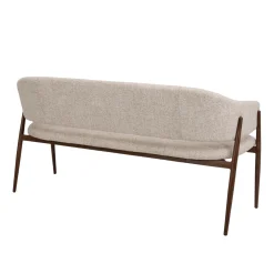 DÉJA Eetkamerbank Dénia Beige/Walnoot 200cm