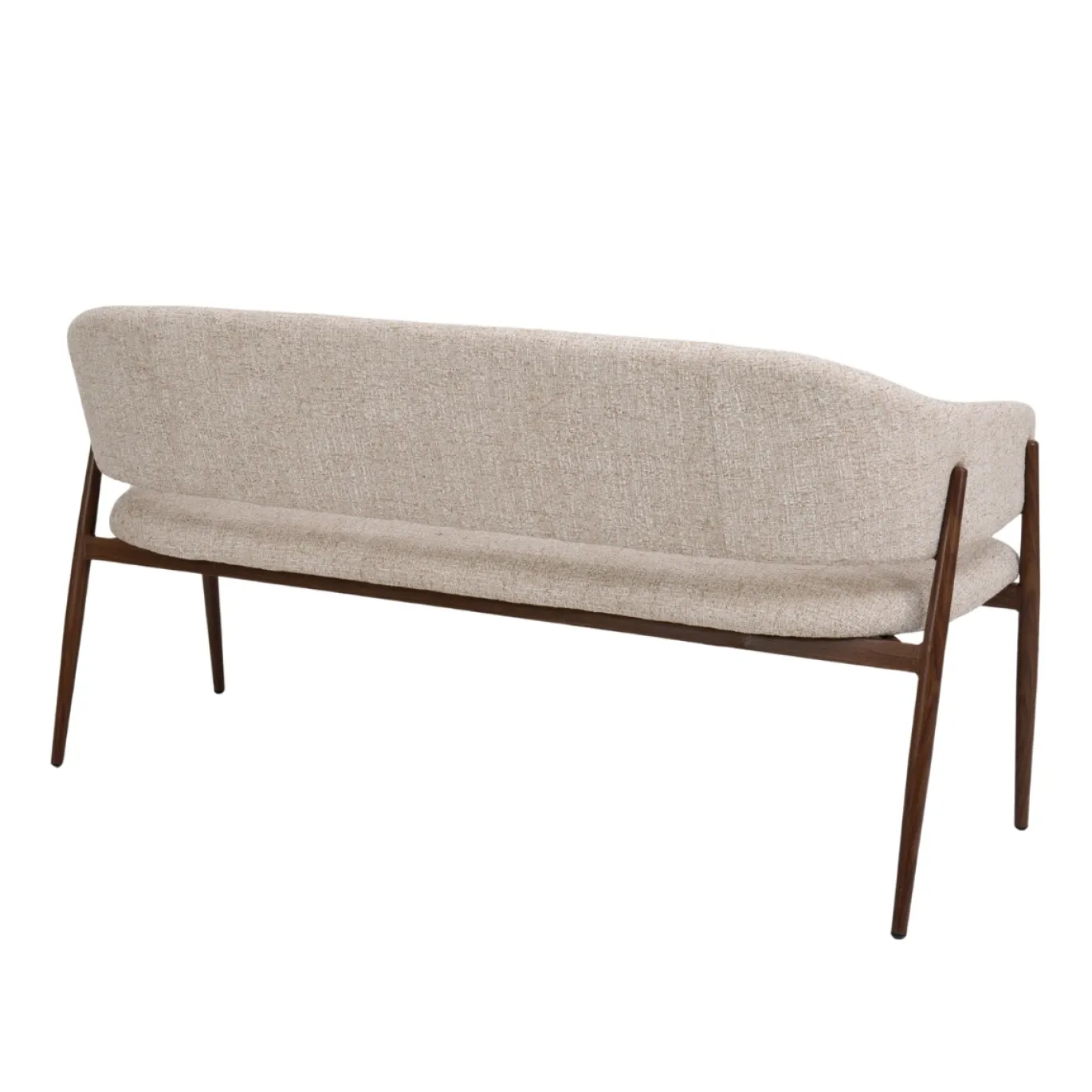 DÉJA Eetkamerbank Dénia Beige/Walnoot 200cm