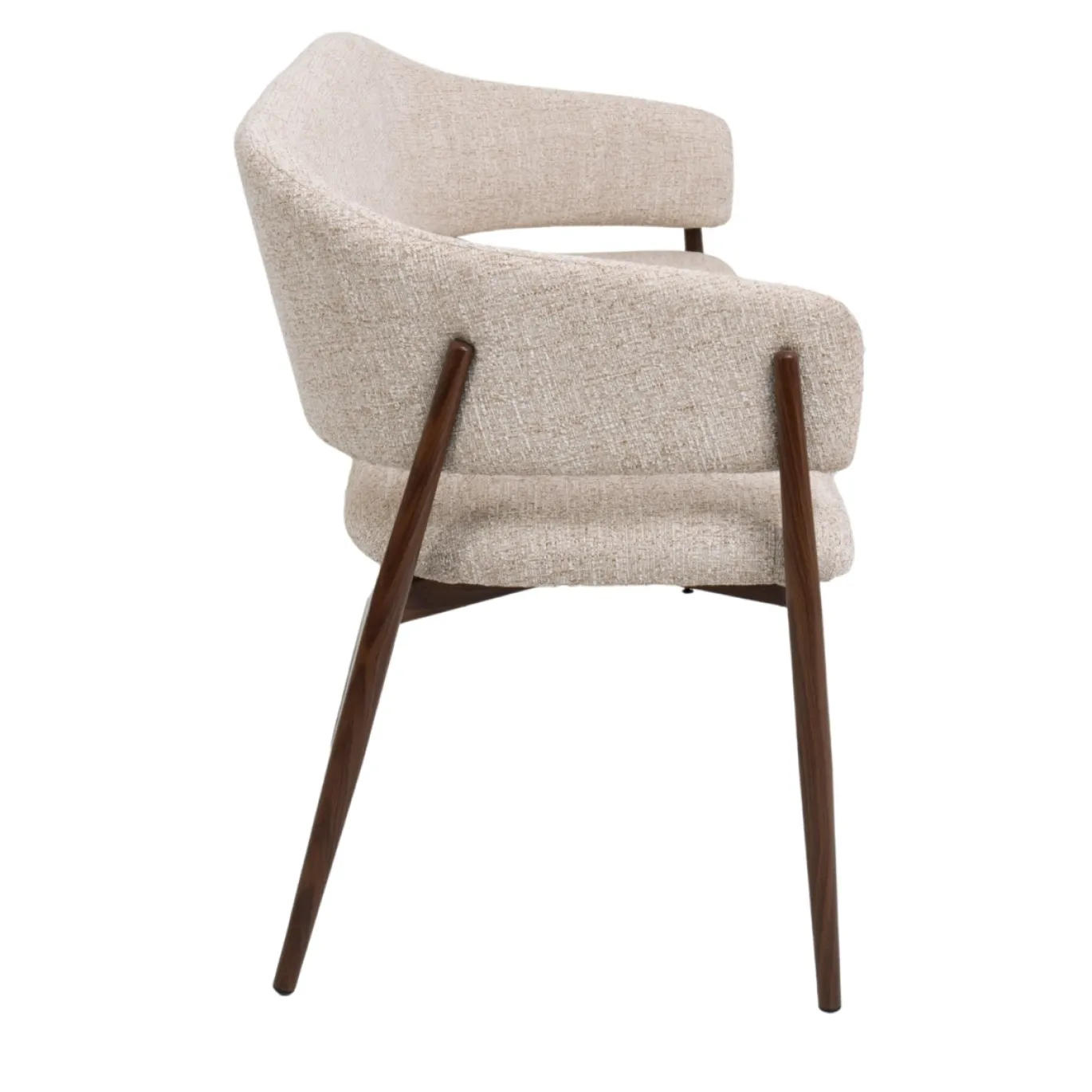 DÉJA Eetkamerbank Dénia Beige/Walnoot 200cm