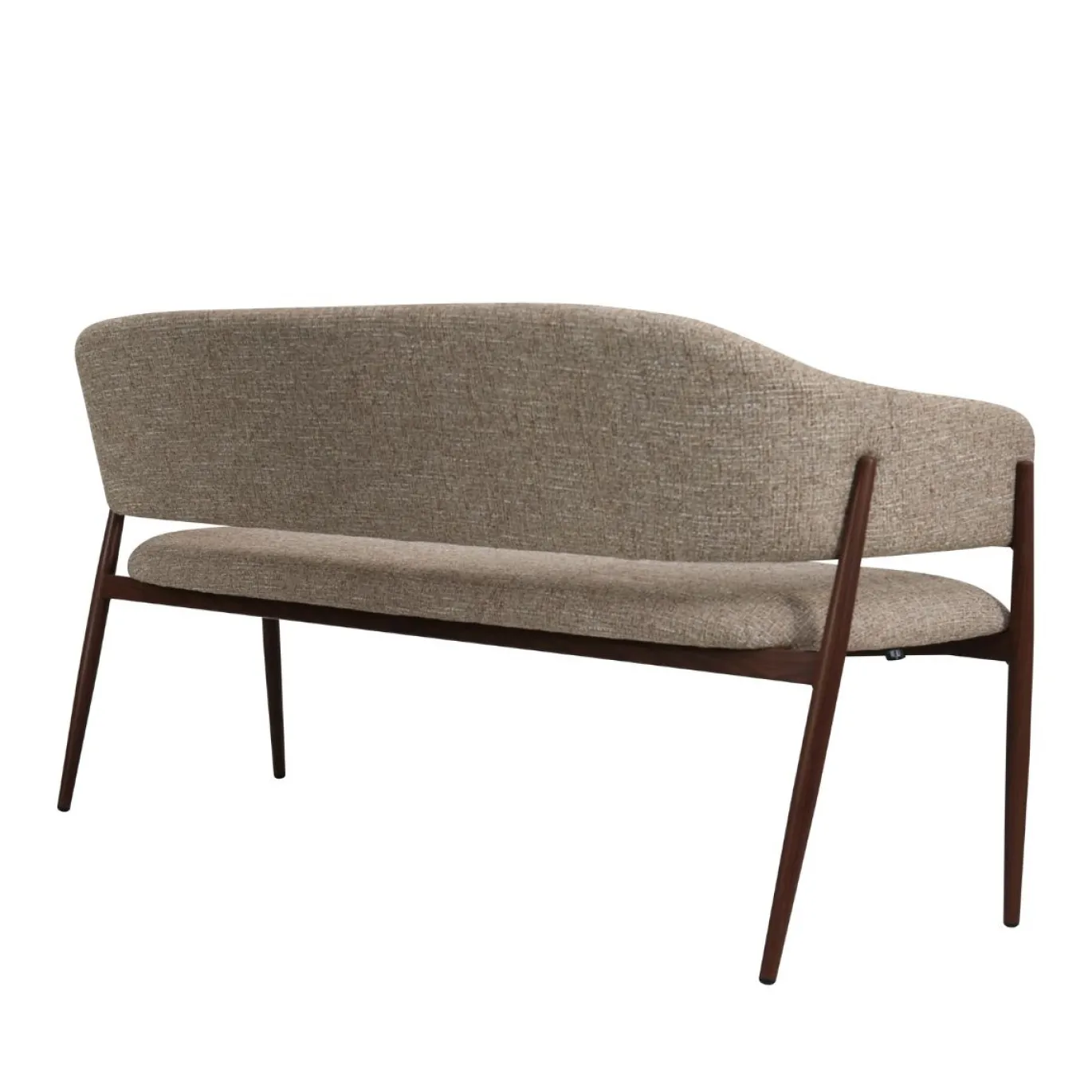 DÉJA Eetkamerbank Dénia Taupe/Walnoot 160cm