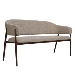 DÉJA Eetkamerbank Dénia Taupe/Walnoot 160cm