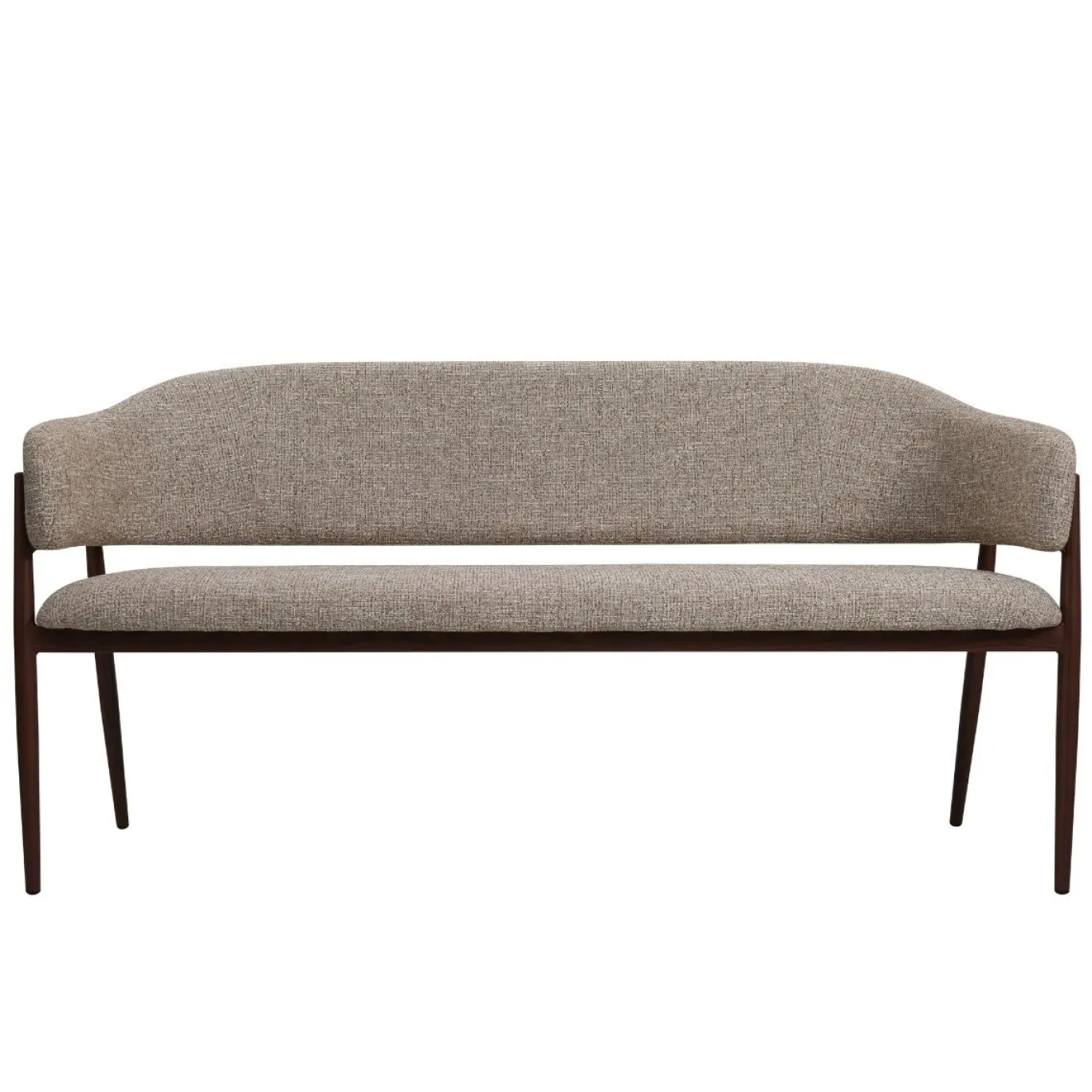 DÉJA Eetkamerbank Dénia Taupe/Walnoot 200cm