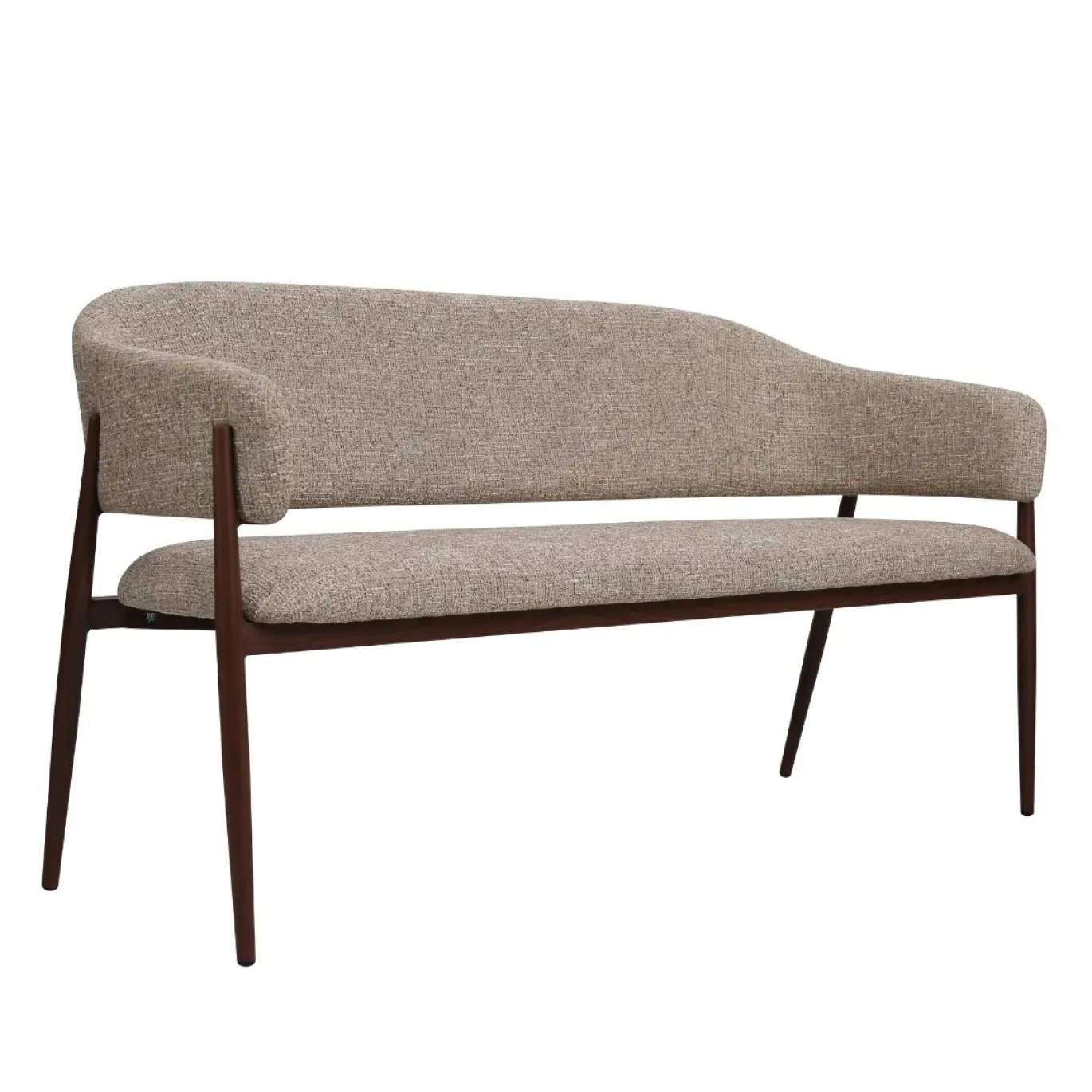 DÉJA Eetkamerbank Dénia Taupe/Walnoot 200cm