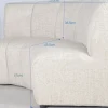 DÉJA Eetkamerbank Filo Rond Beige Chenille