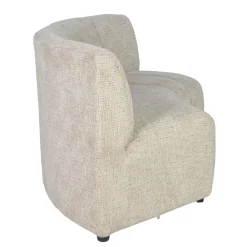 DÉJA Eetkamerbank Filo Rond Beige Chenille