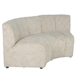 DÉJA Eetkamerbank Filo Rond Beige Chenille
