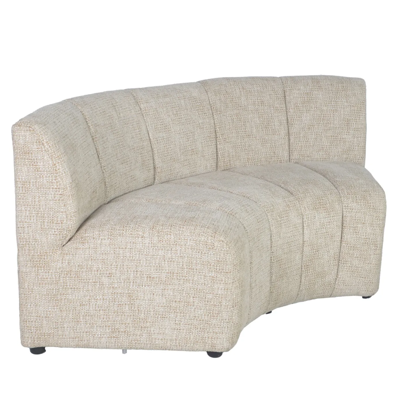 DÉJA Eetkamerbank Filo Rond Beige Chenille